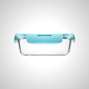 Glass Food Container - 16.5x12x6cm & 18x13x8cm