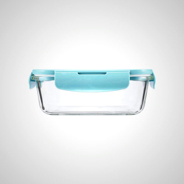 Glass Food Container - 16.5x12x6cm & 18x13x8cm