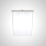 Half & Half Dry Food Storage Container - Dual Compartment Pantry Organizer