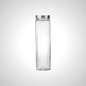 Airtight Pasta Container with Glass and Stainless Steel