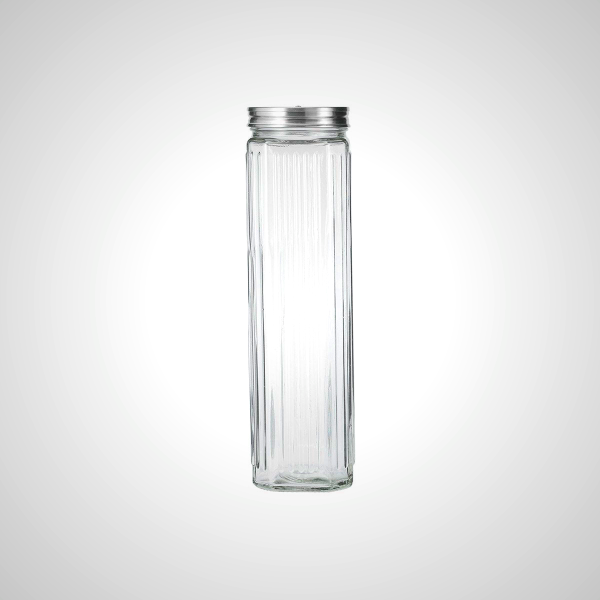 Airtight Pasta Container with Glass and Stainless Steel