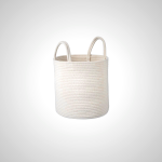 Cotton Woven Storage Basket - Natural Style Organizer