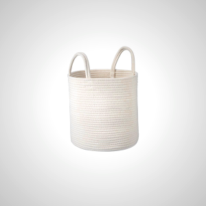 Cotton Woven Storage Basket - Natural Style Organizer