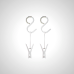 Anti-Drop S-Hook with Clip - 2 Pack