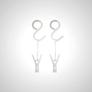 Anti-Drop S-Hook with Clip - 2 Pack