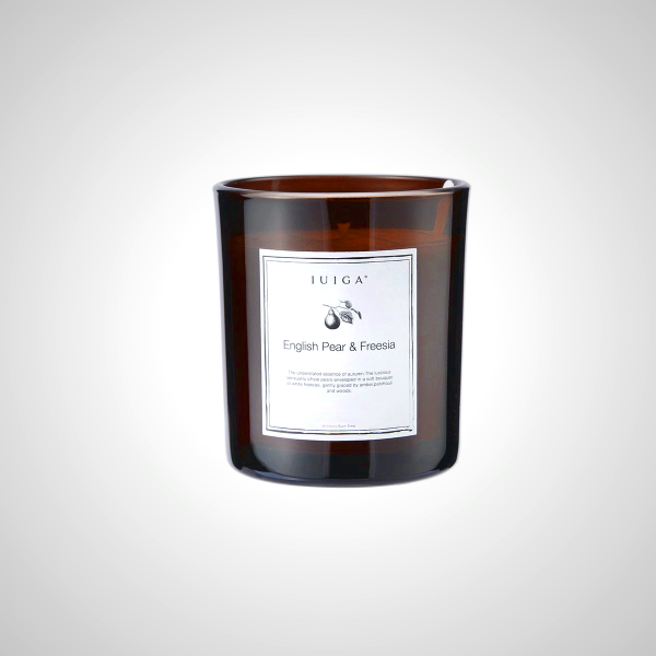 English Pear & Freesia Scented Candle - IUIGA Home Fragrance