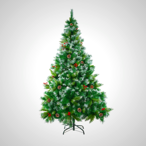 Artificial Christmas Tree with Pine Cones and Berries