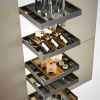 Higold Tall Cabinet Storage System - Maximize Space for Bottles & Tableware