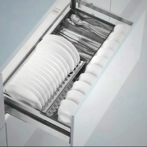 Higold Pandora Stainless Steel Pull-Out Dish Basket for Kitchen Cabinets