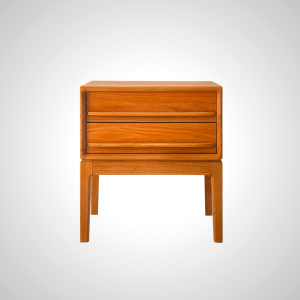 Ella Side Table - Brown | Modern Bedside Table