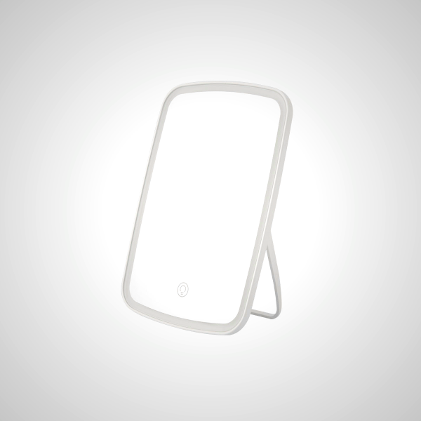 Foldable LED Vanity Mirror with Natural Light for Makeup