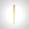 Premium Gold Stainless Steel Chopsticks - Elegant Durable Cutlery for Home Dining