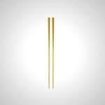 Premium Gold Stainless Steel Chopsticks - Elegant Durable Cutlery for Home Dining