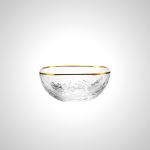 Crystal Glacier Square Bowl - Elegant Glass Serveware