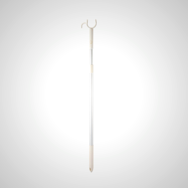 Extendable Aluminum Laundry Drying Rod with Storage Hook