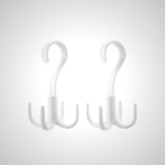 360° Rotatable Bag Hooks Set of 2 - Strong ABS Plastic