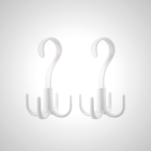 360° Rotatable Bag Hooks Set of 2 - Strong ABS Plastic