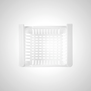 Extendable Fridge Drawer Organizer - White