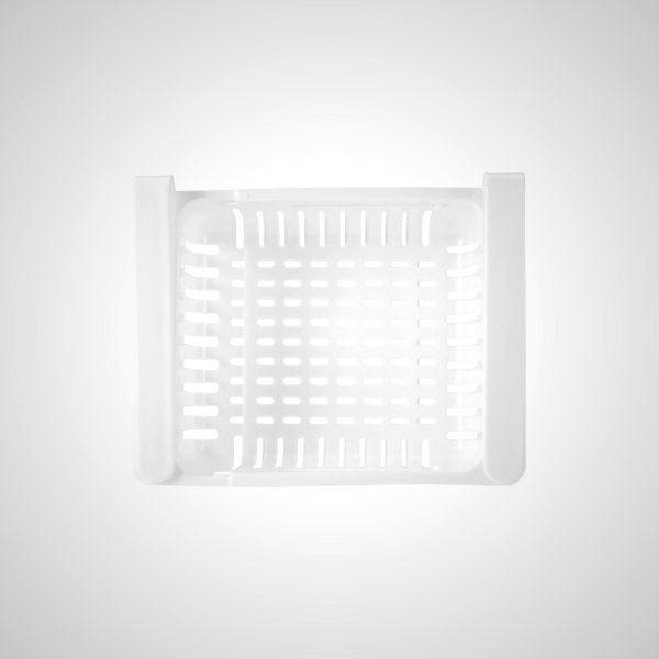 Extendable Fridge Drawer Organizer - White
