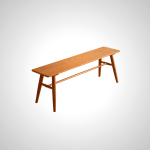 Berlin Dining Bench - Compact Cherry Wood Bench for Small Spaces
