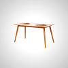 Berlin Dining Table - Modern White Oak Design
