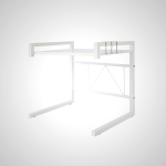 Extendable Microwave Oven Rack for Pantry Storage