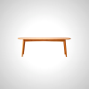Etsu Dining Bench - Brown Oak Wood Bench for Modern Dining Room