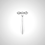 Silver Facial Roller Massager for Skin Firming