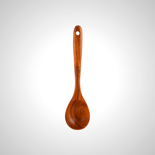 Acacia Wood Serving Spoon - Ergonomic Kitchen Utensil