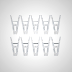 Clothes Drying Clips (10 pcs) - White