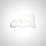 Wall Mounted Bathroom Soap Holder - White