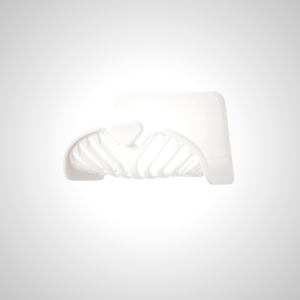 Wall Mounted Bathroom Soap Holder - White