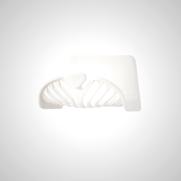 Wall Mounted Bathroom Soap Holder - White