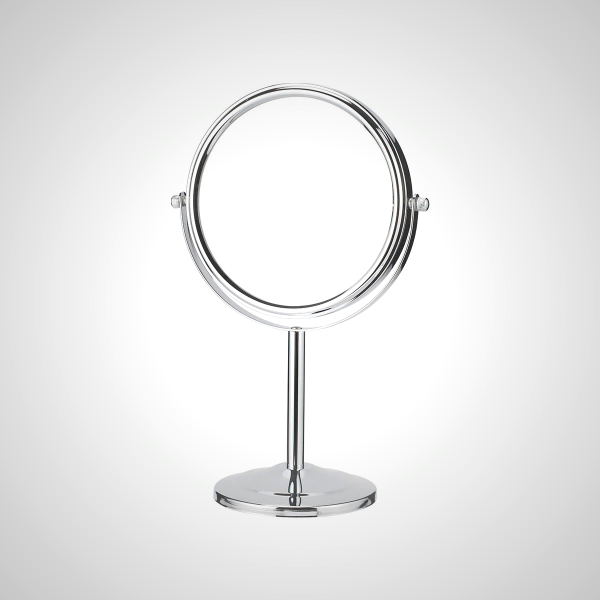 Double-sided Tabletop Makeup Mirror with 1X & 2X Magnification