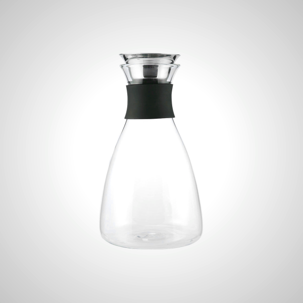 Clear Borosilicate Glass Water Pitcher - Heat Resistant
