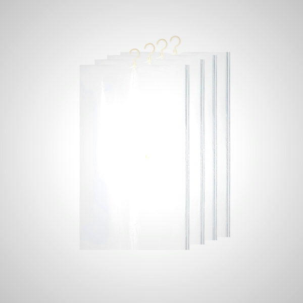 Hanging Vacuum Storage Bags Set of 4 - Space Saving & Airtight