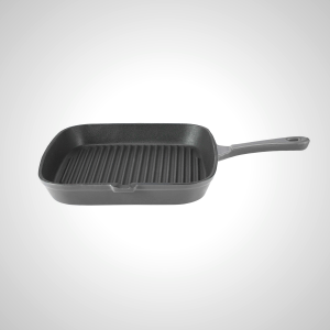 Enamel Cast Iron Grill Pan - Perfect Heat Distribution