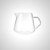 Clear Borosilicate Glass Coffee Pot with Pour-Over Spout