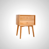 Eira Bedside Table - Solid Oak Wood Nightstand