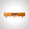 Eira TV Console - Solid Oak Wood with Natural Grain