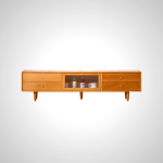 Eira TV Console - Solid Oak Wood with Natural Grain
