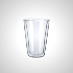 Double Walled Glass Cup - Keeps Drinks Hot or Cold