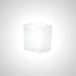 Frosted Refrigerator Square Storage Box - Transparent