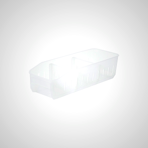 Frosted Refrigerator Rectangular Storage Box - Transparent