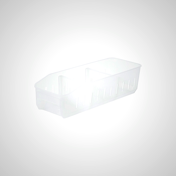 Frosted Refrigerator Rectangular Storage Box - Transparent