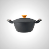 Cast Iron Stew Pot with Lid - Heavyweight for Even Heat Distribution