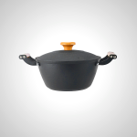 Cast Iron Stew Pot with Lid - Heavyweight for Even Heat Distribution