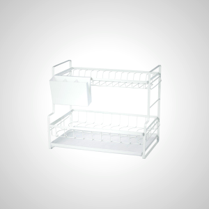 2-Tier Dish Rack with Large Storage Space