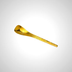 Hammered Stainless Steel Ice Cream Spoon - Rust-Resistant Dessert Utensil