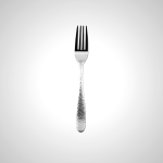Elegant Hammered Stainless Steel Dinner Fork - Set of 4